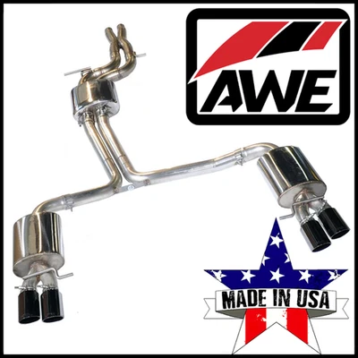 AWE Touring Edition 2.5 英寸猫背排气系统适合 2008 - 2012 年奥迪 S5 4.2L — 第 1/3 张图片