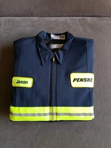 Chaqueta de bombardero de trabajo de alta visibilidad Penske Mechanic - Talla L - Etiqueta "Jason" - Imagen 1 de 10