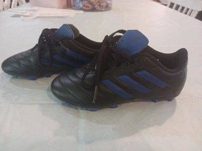 Adidas Kids Size 12K  Boys Black And Blue Soccer Cleats - Image 1 of 4
