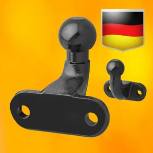 3500kg 50mm Kugelkopf Anhängerkupplung Kugelkupplung Rechtwinklig Schwarz 2-Loch - Bild 1 von 6