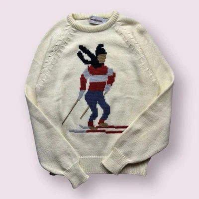 Suéter de punto apretado McGregor Skier de colección para hombre acrílico invierno años 70 al aire libre talla M Foto 1 de 4