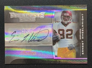2008 Playoff Prestigious Picks Ernest Wheelwright Auto #PPI-30 14/100 Gophers - Picture 1 of 3