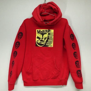 Obey Misfits Hoodie Mens Small Red Fiend Club Punk Skater - Picture 1 of 15