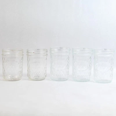 Lote de 5 tarros Masson de vidrio Toledo de 8 oz tamaño de tapa estándar Foto 1 de 4