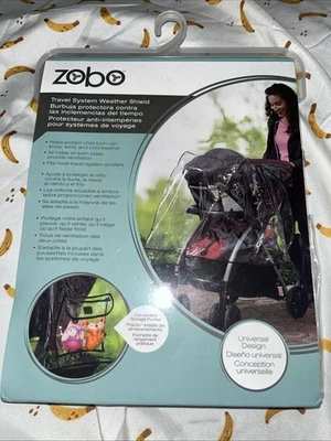 Funda para cochecito de bebé protector contra la intemperie con práctico bolsillo de almacenamiento de Zobo Foto 1 de 2
