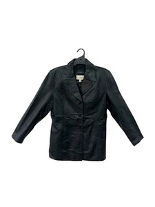 Excellent Condition ATOIR X LARA WORTHINGTON Women's Black Leather Jacket XL - Picture 1 of 3