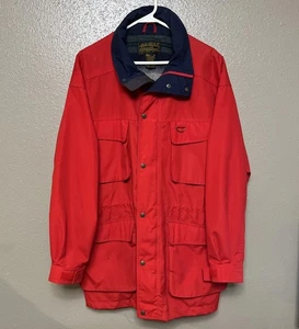Eddie Bauer Mountain Parka Rot Herren Medium Wolle Gefüttert - Bild 1 von 9