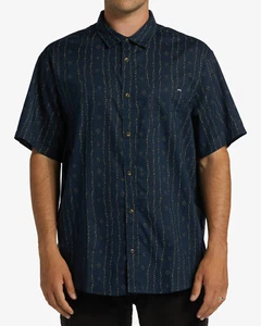 Camisa con botones BILLABONG para hombre S/S DOMINGOS MINI - Azul marino - XLarge - NUEVA CON ETIQUETAS - ÚLTIMA - Imagen 1 de 2
