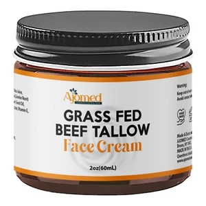 Unscented Grass Fed Beef Tallow For Skin - Tallow Face Moisturizer Cream 2 Oz - Picture 1 of 3