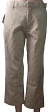 Big Kid Khaki Girl's/Juniors School Uniform Pant- Size 12H-Adjustable Waist