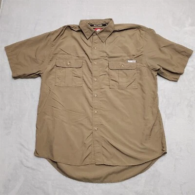 Helly Hansen Shirt Mens Large Green 100% Nylon Ripstop Lightweight Outdoor Hike - Image 1 of 4