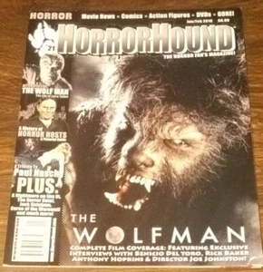 Horror Hound #21 Jan/Feb 2010 The Wolfman: Complete Film Coverage - Foto 1 di 1