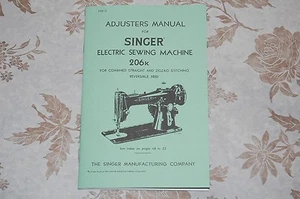 Regolatori, temporizzazione, regolazione, manuale di servizio per macchina da cucire Singer 206, 206K - Foto 1 di 7