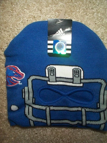 ($25) ADIDAS Boise State Broncos ncaa Jersey Knit Winter Hat Cap YOUTH KIDS BOYS Cover