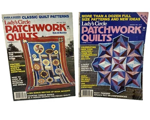 2 revistas de edredones de retazos circulares para dama enero y mayo de 1985 patrones de edredón de colección - Imagen 1 de 10