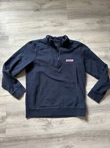 Vineyard Vines Martha’s Vineyard Girls Size L (18) Navy 1/4 Zip Pullover Sweater - Picture 1 of 8