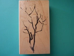 Brushstroke Bare Winter Tree, Large PENNY BLACK Rubber Stamp - Picture 1 of 2
