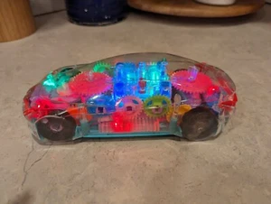 Musical LED Clear Concept Toy Racing Car - Spins 360 Rainbow - Picture 1 of 6