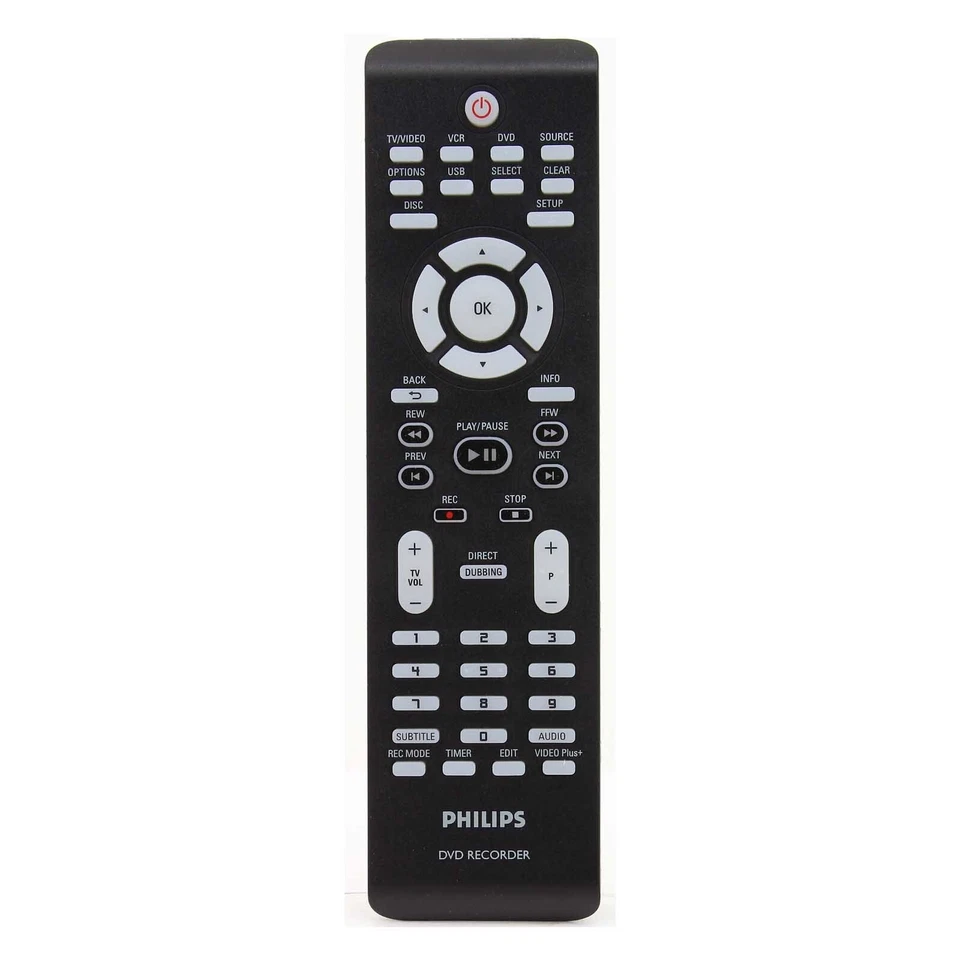 Genuine Remote For Philips DVDR3432V DVDR3430 DVDR3510V DVDR3512/05 DVDR3512V - Image 1 of 1
