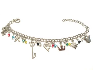 Kingdom Hearts Bracciale Keyblade Sora Disney Regolabile Metallo Nichel Free - Picture 1 of 1