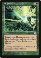 Explosive Vegetation Onslaught NM Green Uncommon MAGIC GATHERING CARD ABUGames