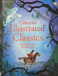 Usborne Illustrated Classics Plush Cover Book Jules Verne Oscar Wilde Swift 