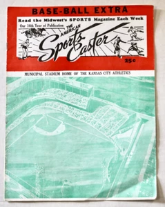The American Sports Caster vintage magazine Kansas City Athletics 1957 wrestling - Picture 1 of 4
