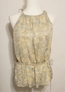 H&M elegantes und edles mehrfarbiges Design U-Ausschnitt Spaghettiträger Top Gr. M - Bild 1 von 6