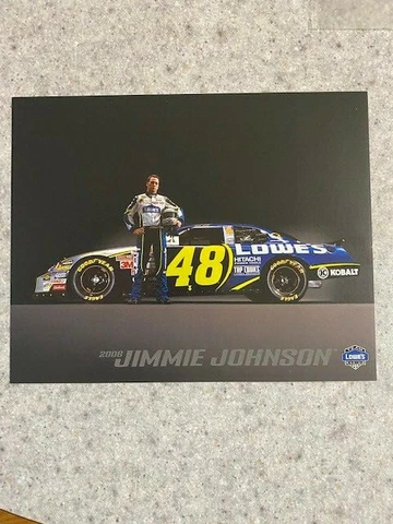 Vintage NASCAR Driver Postcard/Photo - Jimmy Johnson Cover