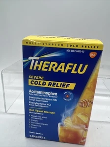 Theraflu Daytime Honey Lemon Flu Relief Max Strength Powder 6ct 2026 COMBINESHIP - Picture 1 of 5