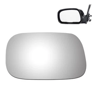 Espejo de cristal para conductor Toyota Camry 02-06 sedán lado izquierdo plano hecho en Japón - Imagen 1 de 11