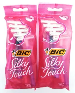Pack of 2 Women's Bic Silky Touch Disposable Razors 10 Count Each - Picture 1 of 5