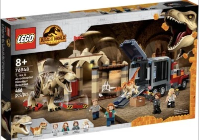 LEGO Jurassic World: T. rex & Atrociraptor Dinosaur Breakout (76948) Brand New - Image 1 of 3