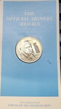 Franklin Mint Sterling Silver Medal Signers of the Declaration Josiah Bartlett
