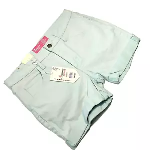 Comfort Denim Damen Größe 6 klassisch neuwertig grün Shorts mit Manschettensaum Stretch ****LESEN - Bild 1 von 8