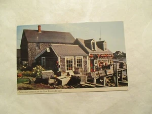 Fischerhütte Neuengland Küste Postkarte - Bild 1 von 2