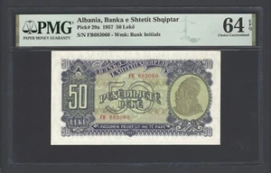 Albania 50 Leke 1957 P29a Uncirculated Grade 64 - Picture 1 of 2