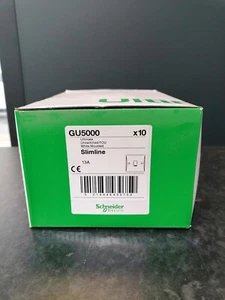 Schneider Ultimate Slimline GU5000 Moulded 13a Unswitched Fused Unit PACK OF 10 - Picture 1 of 4
