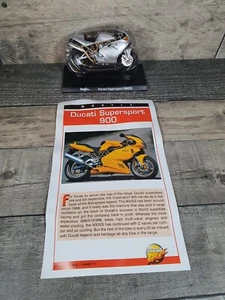 Ducati Supersport 900  1/18 Scale Diecast Model Motorbike 4.25" By Maisto Silver - Picture 1 of 16