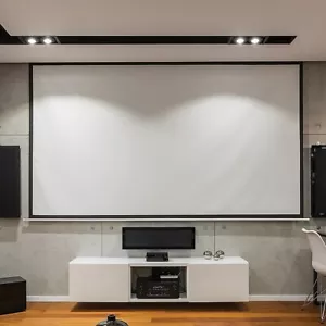 100 Inch 16:9 Manual Pull Down Outdoor Projector Projection Screen Theater Movie - Picture 1 of 5