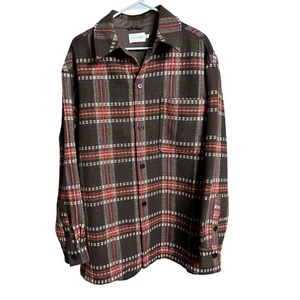Sobrecamisa Topman Manga Larga Calce Regular Cuadros Marrón XL Pesada - Imagen 1 de 8