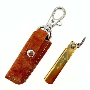 Higonokami MAME Tiny Folding Knife, SK Steel 55mm with Brown Case -Free Shipping - Picture 1 of 6