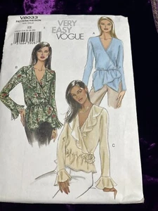 Vtg Vogue Patterns V8033 EE size 14, 16, 16 and 20 Ladies shirt - Picture 1 of 3