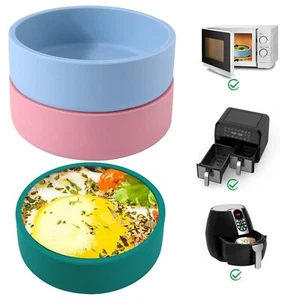Silicone Air Fryer Egg Pan, Reusable For Microwave, Egg Cooker, Air Fryer, 3-Pcs - Picture 1 of 7