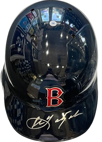 Carl Yastrzemski Autographed Boston Red Sox Batting Helmet (Beckett) Cover