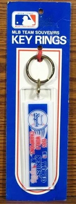 Chaveiro retrô Kansas City Royals 1985 World Series ~ Lembranças da liga principal de beisebol - Imagem 1 de 4