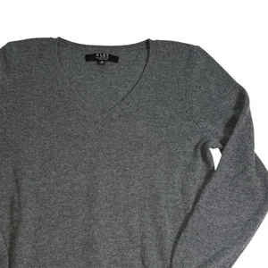 Alex Marie Cashmere Sweater Blue Long Sleeve V-Neck Size Medium Women's - Picture 1 of 5
