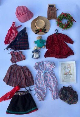 Pleasant Co Juego de Ropa Muñeca American Girl Vintage + Accesorios + Libro Foto 1 de 4