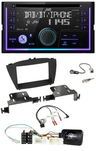 JVC Lenkrad USB 2DIN DAB Bluetooth CD Autoradio für Hyundai ix35 ab 2013 ohne So - Bild 1 von 11