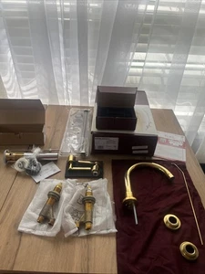Rohl A2228LMULB-2 Lombardia 1.2 GPM Widespread Bathroom Faucet Pop-Up Drain READ - Picture 1 of 12